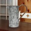 Stonebriar Decorative Antique Galvanized Metal Pitcher with Handle
