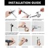 SAMODRA Shower Riser Rail with Adjustable Shower Head Holder,66 cm Wall Mounted Shower Slider Rail (Chrome)