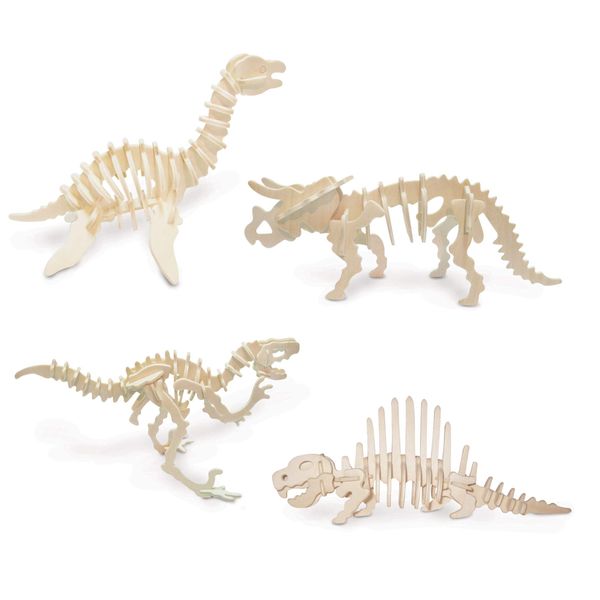 Quay Dinosaur Set 3 Woodcraft Construction Kit FSC