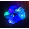 Blue Light-Up Scrunchie,  3 Modes  (Fast Blink,  Slow Blink & Steady On)