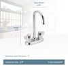 Moen 4903 Chateau Two-Handle High Arc Bar Faucet, Chrome, 0.5