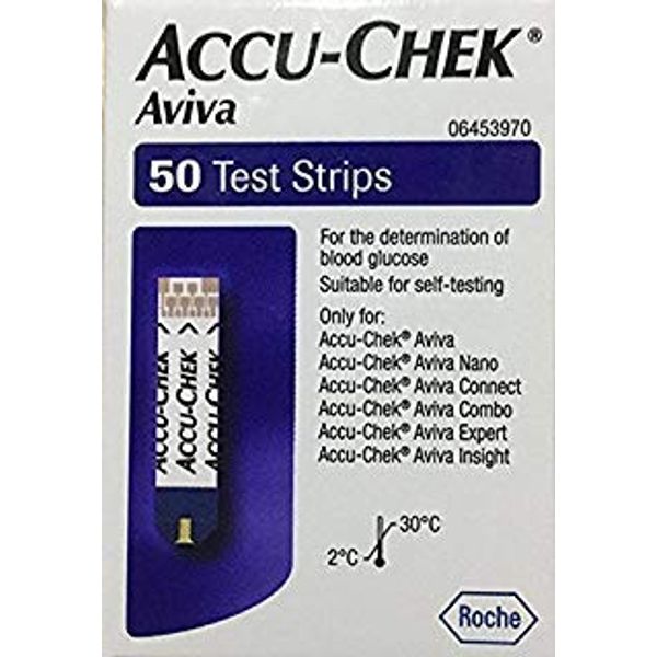 Accu-Chek Aviva Glucose Test Strips 50 ea