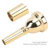 Gind Trombones Mouth Piece, Rustproof Easy Installation Trombone Mouthpiece Durable for Replacement(gold)