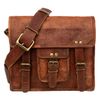 Paper High Medium Brown Leather Satchel | Handmade & Fair Trade