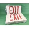 Simkar LED Exit Sign Red Letters Arrows Double Sided Battery Backup Complete Kit