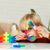 PLUS PLUS 9603411 Creative Building Blocks, Big Neon Set, Ingenious Construction Toy, 100 Pieces