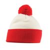 Beechfield Snowstar Two-Tone Beanie - Off White/French Navy