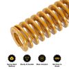 uxcell 10pcs 3D Printer Heating Bed Spring, 14mm OD 40mm Length Light Load Compression Mould Die Spring 3D Printer Compression Spring for 3D Printer Electric Part, Yellow