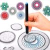 Uoeo 22 Pack Creative Spirograph Drawing Set, Spirograph Deluxe Kit Ideal Creativity Art Promoting Development Set for Kids