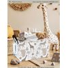 ONOEV Rectangular Folding Laundry Basket,waterproof Canvas Basket,gift basket,Suitable for children's room,Office,Clothes,Toys Storage(Animals)