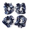 Japanese Pattern Crepe Scrunchie (Maizakura Navy)