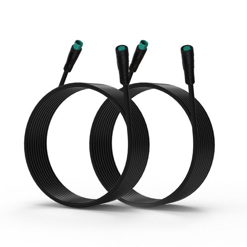 Tequison 2 Pcs 16.4FT 5Pin RGBW Waterproof Extension Cable, Underbody Lighting Extra Long Cord for 4/8/12 Pods LED Rock Lights Kit, Plug and Play