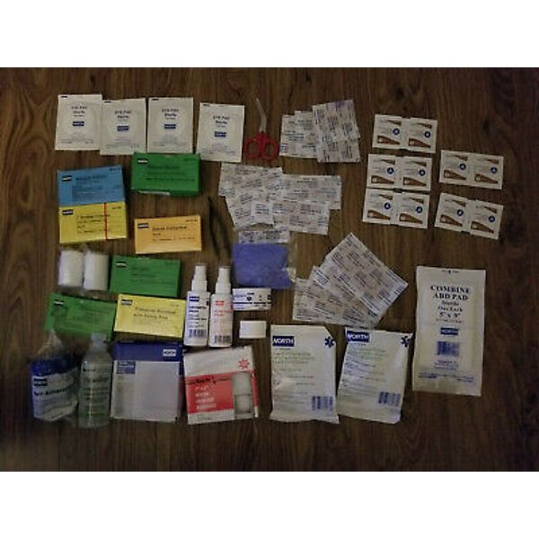 NORTH, Travel First Aid Kit, 187 Piece, 25 Person