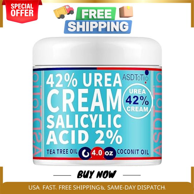 ASDToTio Urea Cream 42% - Premium Urea Foot Cream - With 2% Salicylic Acid Te...