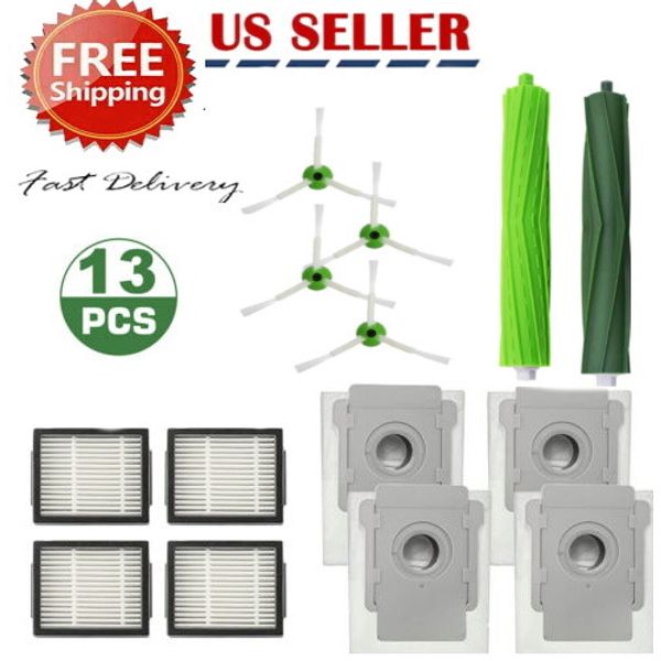 Replacement Parts- iRobot i3 i4 i6 Plus E5 E5 J7  Roll Brush Filter Dust Bags