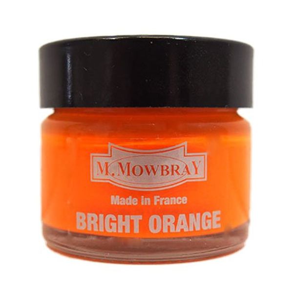 M. Mowbray Leather Concealer, 0.5 fl oz (15 ml), Bright Orange | Shoe Polishing, Shoe Care Supplies, Leather Shoe Scratches Repair Goods, orange