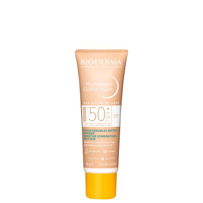 Bioderma Photoderm Cover Touch SPF50+ Light Karma ve Yağlı Ciltler için Yoğun Kapatıcı Etkili Yüksek Korumalı Renkli Güneş Kremi 40 ml