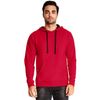 Next Level Unisex French Terry Pullover Hoody M RED/ BLACK
