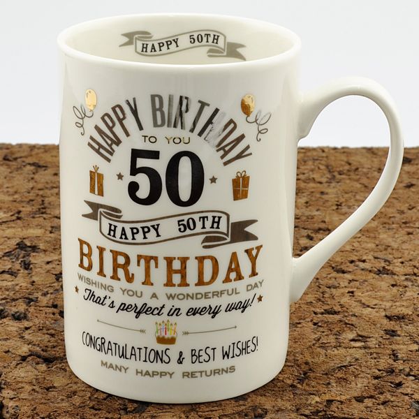 Widdop and Co Happy Birthday 50 Cups