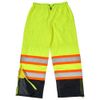 High Visibility Reflective Pants, Two Tone Mesh Pants, Class E, Lime, Medium, SAFEGEAR
