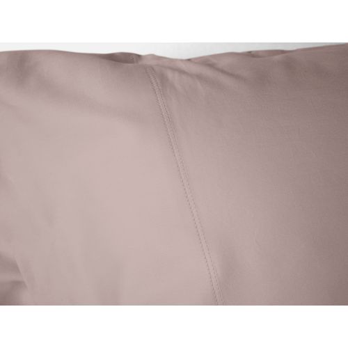 Coyuchi Classic Organic Sateen Pillowcase Set, Mineral (2 Standard King)