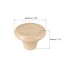 uxcell Universal Pot Lid Knobs Wood Replacement Knobs for 45x29mm Pan Lid 4pcs