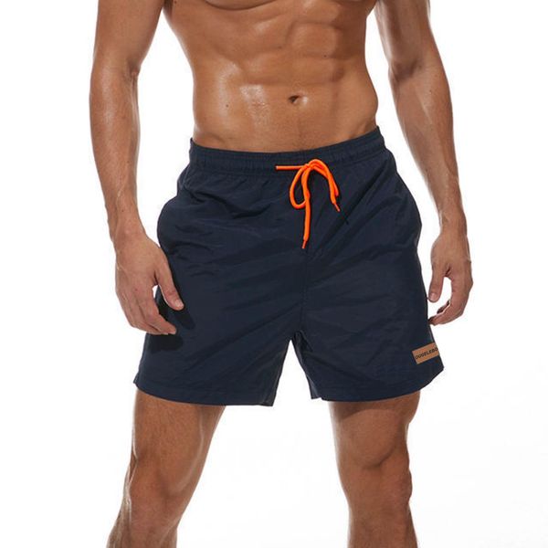 Ougelebo Herren Badehose Badeshorts Herren Kurz Shorts Schnelltrocknend Männer Schwimmshort Schwimmhose Herren Boardshorts Beachshorts Dunkelblau XXL