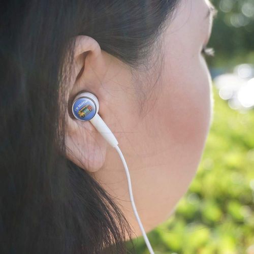 GRAPHICS & MORE I'm Trippin' Retro Van Funny Humor Novelty in-Ear Earbud Headphones
