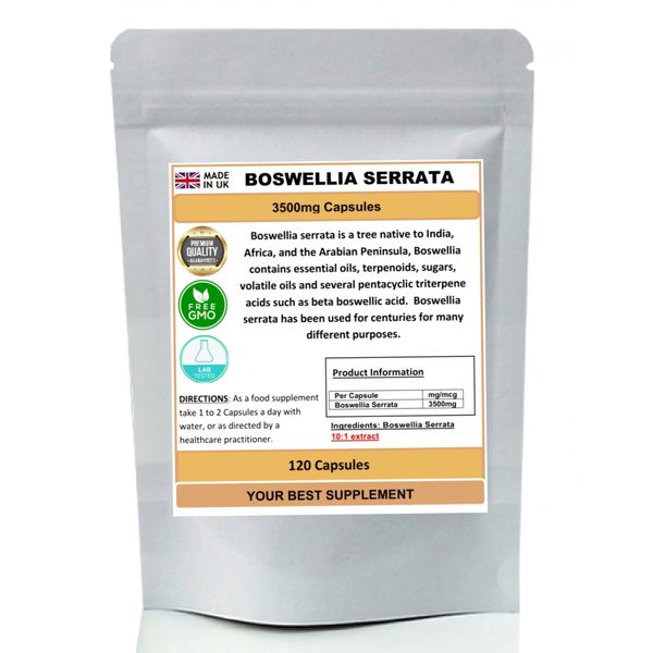 Boswellia Serrata Extract Capsules 3500mg (High Strength) (120)