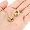 PATIKIL 1/4 inch Male BSP Pipe Plug Internal Hex Thread Socket, 5 Pack Hex Counter Sunk Solid Brass Pipe Plug Fitting Set for Pipe Air Tanks