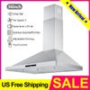 36 inch Wall Mount Range Hood 700CFM Stainless Steel Vent Touch Control w/LEDs