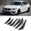 Universal Bumper Lip Diffuser,6Pcs Carbon Fiber Texture Car Bumper Fin Canard Splitter Diffuser Valence Spoiler Lip
