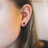 Philip Jones Set of Three Heart Stud Earrings