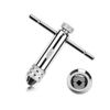 Deolven 5pcs HSS T-Shape Adjustable Tap Set with 5pcs Manual Thread M3-M8-3mm-8mm