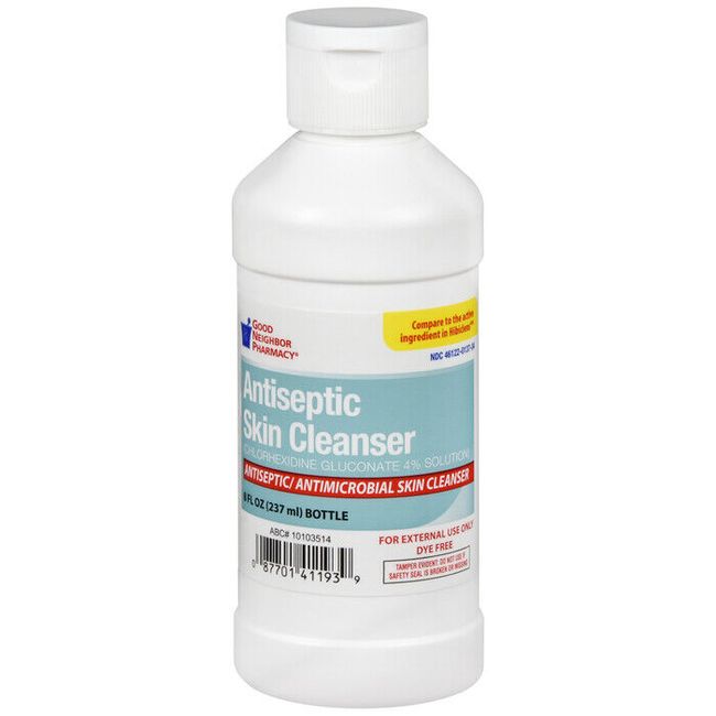 GNP ANTISEPTIC SKIN CLEANS LIQ 8 OZ  chlorhexidine gluconate TOPICAL LIQUID 4 %