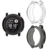 Case Cover Compatible for Garmin Instinct 2 2s Protector Case Soft TPU Bumper Anti-Scratch Shell Protective Covers (Black+Clear, Instinct 2)