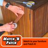MATCH 'N PATCH Realistic Wood Grain Repair Tape, Wheat Maple