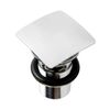 70mm Square Slotted Click Clack Basin Waste - Chrome