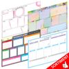 PRICARO Wochenplaner "Perfekt", magnetisch, anthrazit, A4, 25 Blatt, 3 Stück