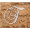 Metal Letter – T – Large Monogram – Wall Hanging – Cursive – Indoor and Outdoor Use
