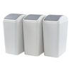 4.5 Gallon Trash Can Kitchen Waste Garbage Plastic Round with Swing Top Bathroom