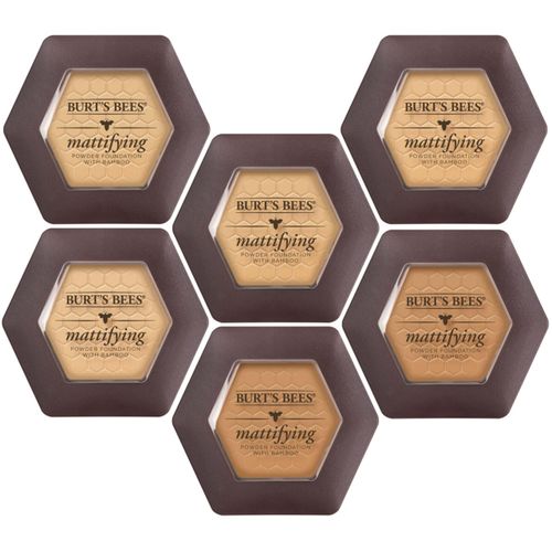 Burt’s Bees 100% Natural Origin Mattifying Powder Foundation, Sand, 0.3 Ounce, Packaging May Vary