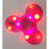 Light up Bluetooth Plastic Tri Fidget Spinner (pink)