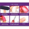 IME Nail Polish Remover Clips Set, Nails Art Gel Cap Soak Off Clip UV Manicure Acrylic Nails Wrap Tool Black Colour 10 pcs