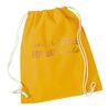Flox Creative Mustard Drawstring Bag Rose Gold Never Settle for Bad Nails