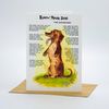 Dachshund Greeting Card by Dick Twinney