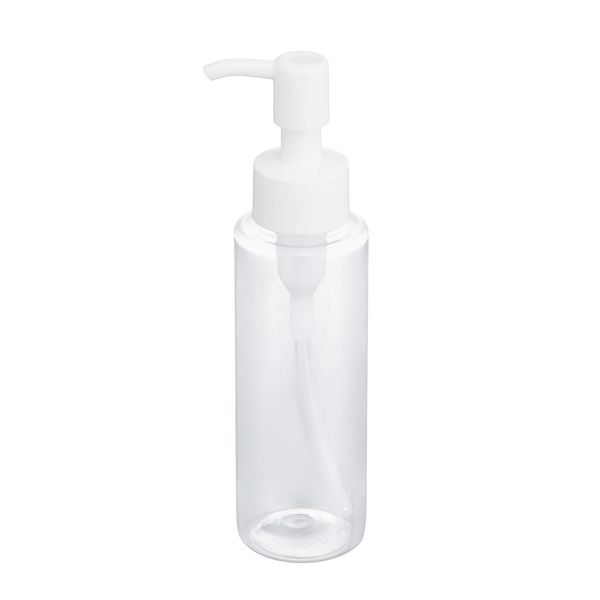 Kai Corporation Pump Bottle, 3.4 fl oz (100 ml), Cosmetic Bottle, Bottle, Bottle, Removable, Transparent, Container, Pump, Pump, For Travel, You Time, For Use With Shampoo & Conditioning, etc.), 1 Piece