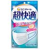 unicharm, Chokaiteki Mask (Ultra Comfortable Mask), With Pleats, Silk Blend, Regular Type, Made in Japan, Blocks PM2.5, Pack of 7 Masks