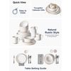 Dinnerware Sets 16 PCS, Stoneware Plates and Bowls Set, House Warming Wedding Pr