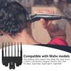 WELURE Coded Replacement Clipper Guards Compatible for Wa-hl ColorPro ColorProPlus MC2 Pilot 1/16" to 1/2" - Black